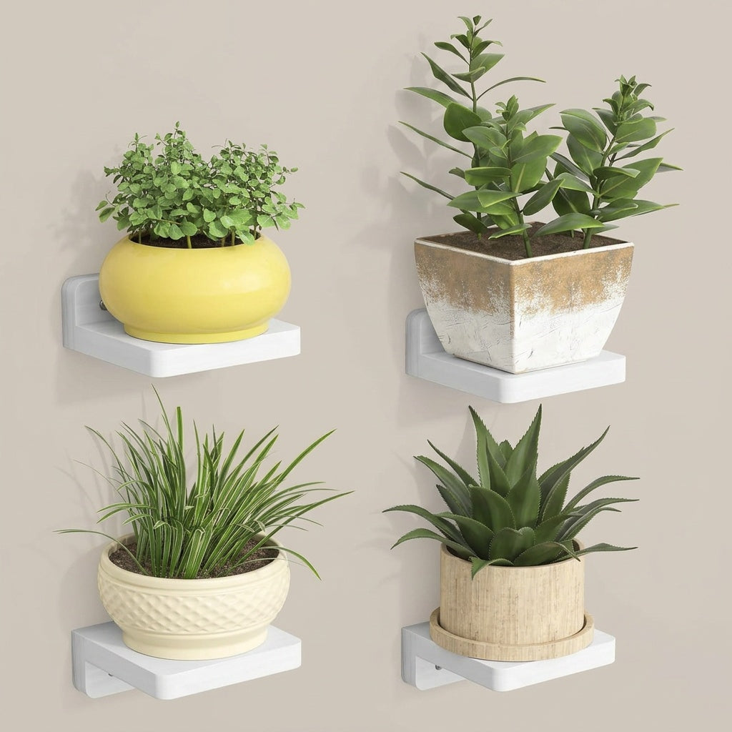 Floating Wall Shelves Set of 4