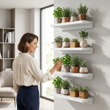 Floating Wall Shelves Set of 4